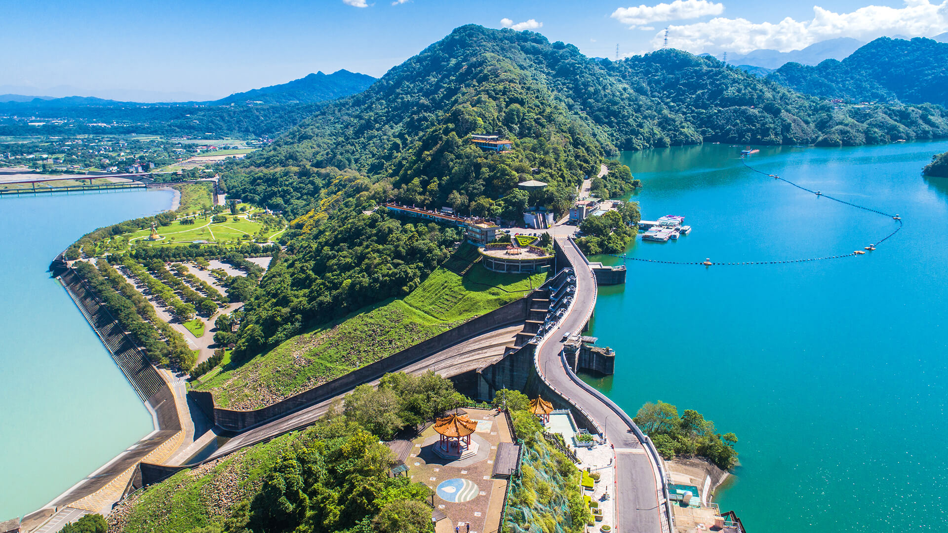 石門水庫空拍-石門水庫旅行主題圖