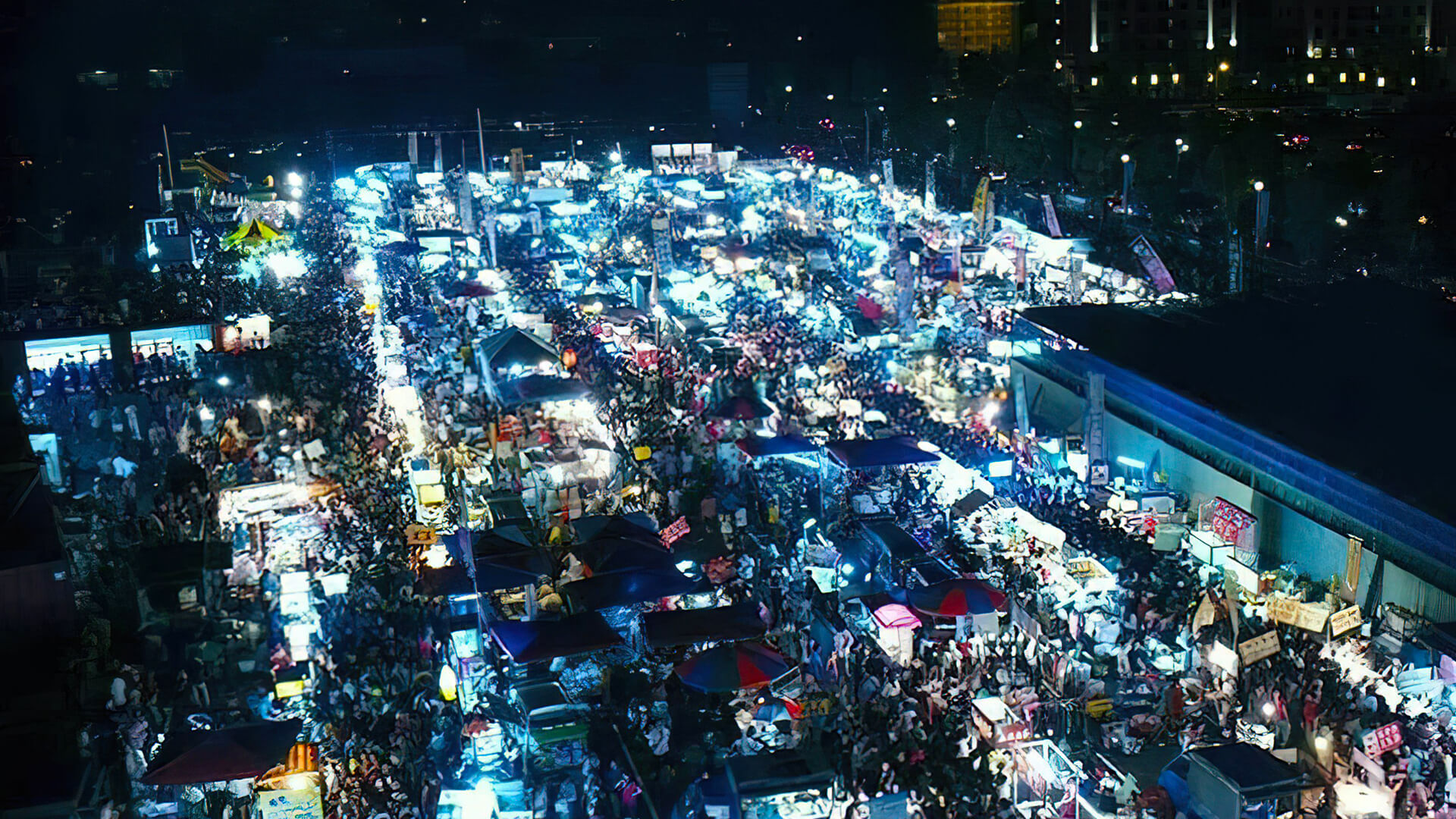 龍潭夜市空拍-夜市商圈主題圖