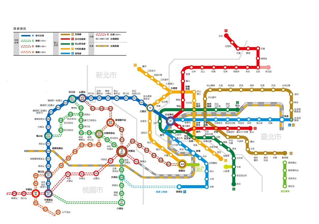 捷運路網願景圖